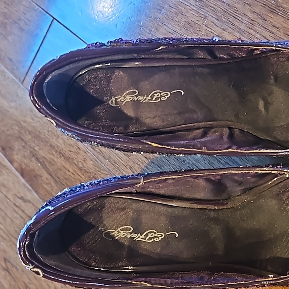 Ed Hardy Purple Silver Sequin shoes size 7 - Picture 8 of 10
